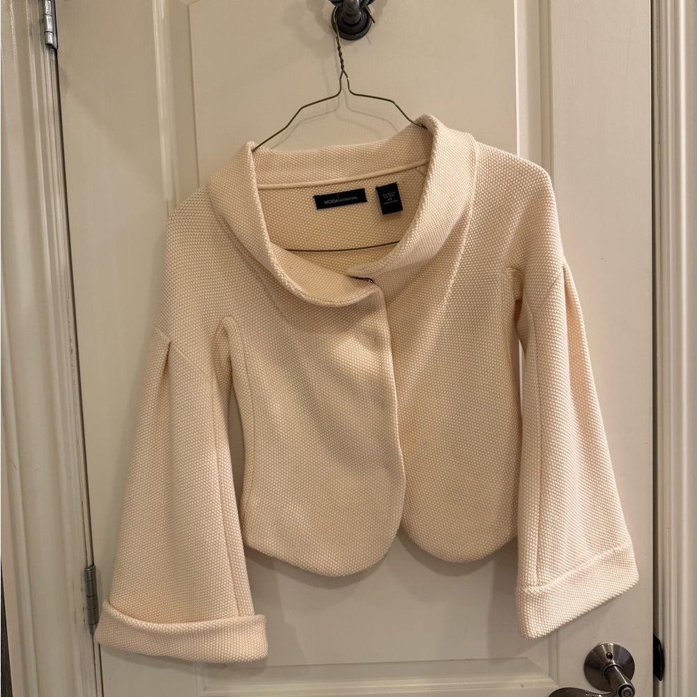 Cream Sweater with Bell Sleeves
